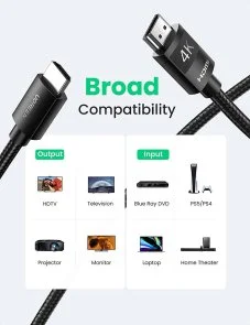Фото: Кабель UGREEN HD119 v2.0 HDMI / HDMI 1m Black (30999) № 6 | KTC