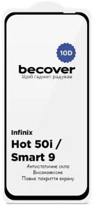 Фото: Захисне скло BeCover 10D for Infinix Smart 9 X6532 - Black (712711) № 3 | KTC