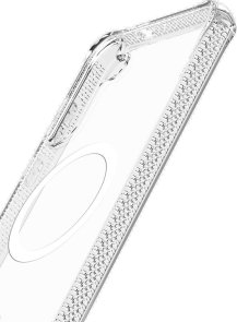 Чохол iTSkins for Samsung S25 - HYBRID R CLEAR with MagSafe Transparent (SGZR-HMACR-TRSP)
