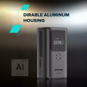 Фото: Батарея універсальна Canyon OnPower 130 10000mAh 30W Grey (CNS-CPB130DG) № 9 | KTC