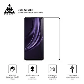 Фото: Захисне скло ArmorStandart Pro for Realme 13 Plus 5G - Black (ARM80504) № 2 | KTC