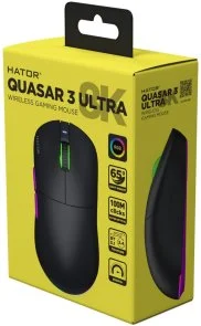Фото: Миша Hator Quasar 3 Ultra 8K Wireless Black/Violet (HTM770) № 6 | KTC