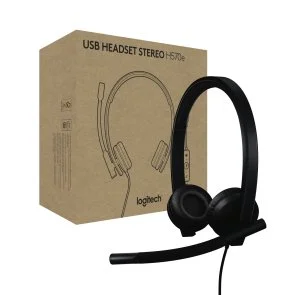 Фото: Гарнітура Logitech H570e Stereo USB-C Teams version Black (981-001431) № 6 | KTC