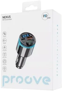 Фото: FM-Трансмітер + АЗП Proove FM Launcher Nexus 30W Black № 4 | KTC