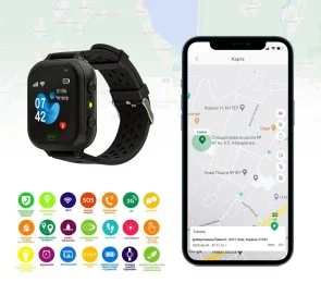 Фото: Смарт годинник AmiGo GO009 Black № 6 | KTC