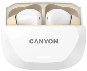 Навушники Canyon Hexagon 7 White/Beige (CNS-TWS7WB)