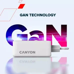 Фото: Зарядний пристрій Canyon OnCharge 100ACC QC PD GaN 100W White (CNS-CUW100ACC) № 8 | KTC
