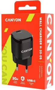 Фото: Зарядний пристрій Canyon H-20-05 20W Black (CNE-CHA20B05) № 4 | KTC