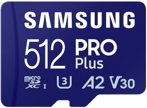 FLASH пам'ять Samsung Pro Plus UHS-I V30 U3 A2 Micro SDXC 512G Blue with USB Adapter (MB-MD512SB/WW)