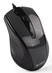 Фото: Миша A4tech N-500F-1 Gray (N-500F-1_USB-Glossy Grey) № 2 | KTC