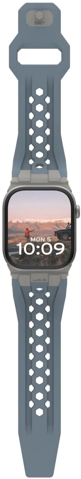 Фото: Ремінець UAG for Apple Watch Ultra 2/Ultra 49/45/44/42mm - Monarch Cloud Blue/Titanium (194158114136) № 6 | KTC