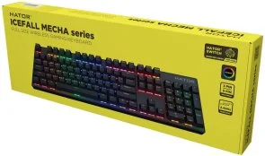 Фото: Клавіатура Hator Icefall Mecha Rainbow Origin Red Wireless Black (HTK204UA) № 6 | KTC