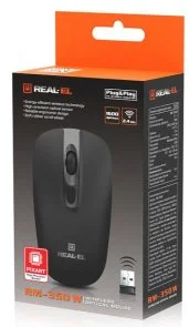 Фото: Миша Real-EL RM-350W Wireless Black (EL123200043) № 9 | KTC