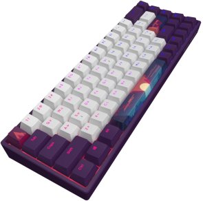 Клавіатура Dark Project 68 Sunrise PBT Mech. g3ms Sapphire ENG/UA Violet/White (DPP68_GSH_SUNR_ANSI_UA)