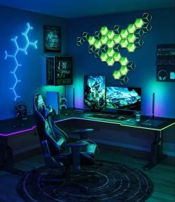Фото: Настінний світильник Govee H606A Glide Hexagon Light RGBIC Wi-Fi/BT 7pcs White (H606AC81) № 7 | KTC