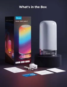 Фото: Нічник Govee H6022 Table Lamp 2 RGBICWW Wi-Fi/BT White (H60223D1) № 5 | KTC