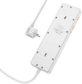 Мережевий фільтр Hoco AC13A Talento 4xUSB 5/1.5m White (6942007607148)