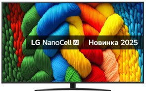 Телевізор LED LG 75NANO81A6A (Smart TV, Wi-Fi, 3840x2160)