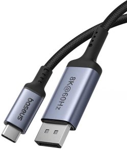 Кабель USB (Type-C) to DP, 1.5м, Baseus High Definition Series, Black