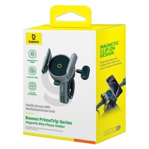 Тримач велосипедний для смартфону Baseus PrimeTrip Series Magnetic Bike Phone Holder Cosmic Black (C40569000121-00)