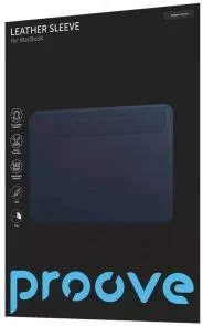 Фото: Чохол Proove for MacBook 13.6/14.2 - Leather Sleeve Blue (PCLSMB141312) № 2 | KTC