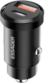 Фото: Автомобільний зарядний пристрій Essager Gyroscope Mini Charger 30W Black (ECCAC-TL01) № 2 | KTC