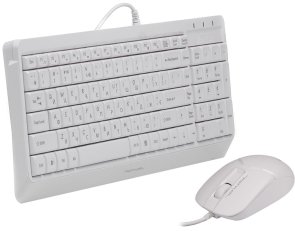  Комплект клавіатура+миша A4tech F1512 White