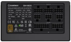 Фото: Блок живлення Gamemax 800W GM-800 Modular № 5 | KTC
