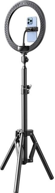Світлодіодне селфі-кільце RTAKO ZJ-ZBT01 Live Streaming Stand with Ring Light and Floor Tripod 6942063215400