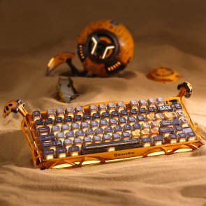 Клавіатура Gravastar Mercury K1 Pro 80key GravaStar x Kailh Speedy Mint Linear Switch WL/BT/USB Battle-Worn Yellow (GSK1PRO_YLW)