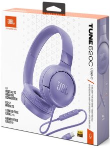 Гарнітура JBL Tune 520C USB-C Purple (JBLT520CPUR)