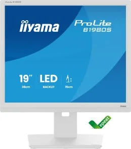 Фото: Монітор iiyama ProLite B1980S-W1 White - 19" TN+Film / 1280×1024 / 75 Гц / Pivot / HAS № 2 | KTC
