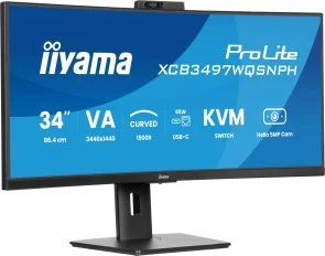 Фото: Монітор iiyama ProLite XCB3497WQSNPH-B1 Black - 34" VA / 3440x1440 / 120 Гц / AMD FreeSync Premium / HAS № 2 | KTC