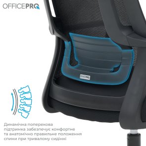 Крісло OfficePro Harmony OC310-B-B-B Black