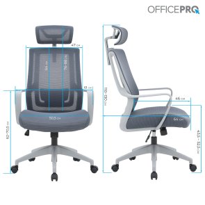 Крісло OfficePro Harmony OC310-G-G-G Gray