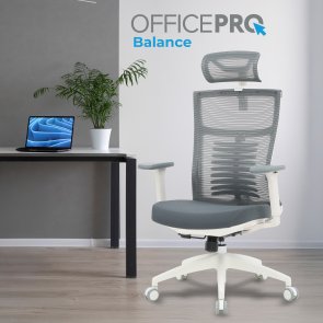Крісло OfficePro Balance OC550-W-DG-DG White/Dark Gray