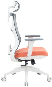 Крісло OfficePro Balance OC550-W-DG-OR White/Dark Gray/Orange