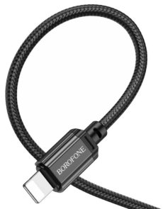 Кабель BOROFONE BX87 Sharp 20W AM / Lightning 1m Black (6974443389005)