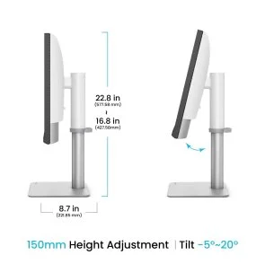 Фото: Монітор BenQ PD2730S White (9H.LN7LA.TBE) - 27" IPS / 5120x2880 / 60 Гц / Pivot / HAS № 5 | KTC