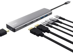 Фото: USB-хаб Trust Dalyx 7in1 Grey (25661) № 3 | KTC