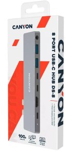USB-хаб Canyon 8in1 DS-8 Dark Gray (CNS-TDS08DG)