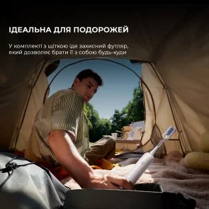 Фото: Електрична зубна щітка Mova Fresh White + Travel case (ATB13A-WH) № 16 | KTC