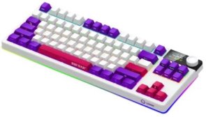 Клавіатура Lorgar KBP70TKLW Toxic Purple ENG WL/RT/USB White (LRG-KBP70TKLW-WH-US)