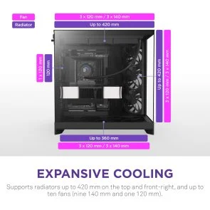 Фото: Корпус NZXT H9 Flow Black with window (CM-H92FB-01) № 6 | KTC