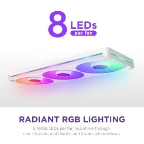 Фото: Кулер NZXT F420 RGB Core White (RF-U42HF-W1) № 5 | KTC