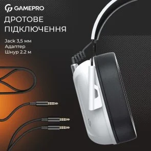 Фото: Гарнітура GamePro Genesis Hunter White (HS1350W) № 7 | KTC