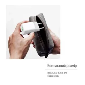 Фото: Зарядний пристрій ColorWay GaN Mini QC PD 35W White (CW-CHS055PD-WT) № 13 | KTC