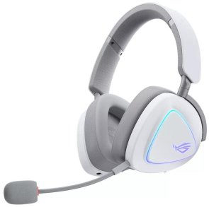 Гарнітура ASUS ROG Delta II Wireless Moonlight White (90YH03W0-BHUA10)