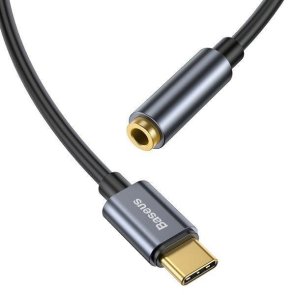 Перехідник Baseus L54 Type-C / Jack 3.5mm F Gray (CATL54-0G)