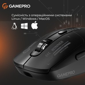 Миша GamePro Genesis Winner WL/BT/USB Black (GM079B)